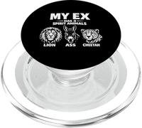 My Ex Has Three Spirit Animals - Divorce Relationship Joke PopSockets PopGrip for MagSafe