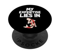 My Expertise Lies in Koi fish Japanese Carp Symbol Harmony PopSockets Adhesive PopGrip