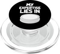 My Expertise Lies in Plates Round Dish Food Holder Tableware PopSockets PopGrip for MagSafe