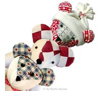 My Fabric Heaven Three Discounted Teddy Bear Sewing PATTERNS. Patchwork Memory Bear, Little Bear & Christmas Teddy Keepsake Bear with Easy Photo-Tutorial Style Instructions. Free Post