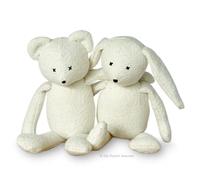 My Fabric Heaven Two Discounted Sewing PATTERNS. Huggable Teddy Bear & Floppy Bunny, Neutral Nursery Baby Keepsakes. Handmade Stuffed Soft Toys & Easy Photo Tutorial Instructions. Free Post