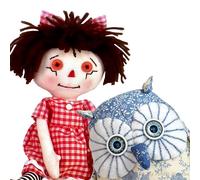 My Fabric Heaven Two Discounted Sewing PATTERNS. Twinkle Starry-Eyed Owl & Sarah Mini Rag-Doll. Handmade Stuffed Animal Soft Toys & Easy Photo Tutorial Instructions. Free Post