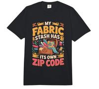 My Fabric Stash Has Its Own Zip Code Quilting Comfort Colors Adult Heavyweight T-Shirt