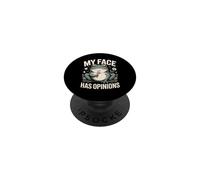 My Face Has Opinions Frog Sarcasm PopSockets Adhesive PopGrip