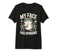My Face Has Opinions Frog Sarcasm Premium T-Shirt