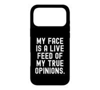 my face is a live feed of my true opinions Bold Case for iPhone 17 Pro Max