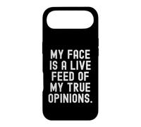 my face is a live feed of my true opinions Bold Case for iPhone Air