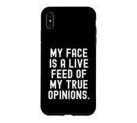 my face is a live feed of my true opinions Bold Case for iPhone XS Max