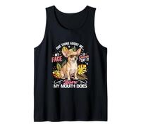 My Face is Gonna Say It Before Mouth Does Funny Chihuahua Tank Top