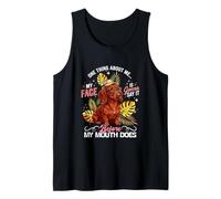 My Face is Gonna Say It Before Mouth Does Funny Dachshund Tank Top