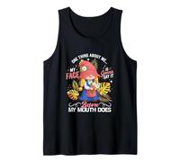 My Face is Gonna Say It Before Mouth Does Funny Joke Gnome Tank Top
