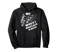 My Face When I Misplace A Note Funny Musician Musical Note Pullover Hoodie
