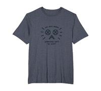 My Face When Someone Says No WiFi Funny Tech Humor T-Shirt, Men's Big and Tall, Heather Blue, 6X Tall