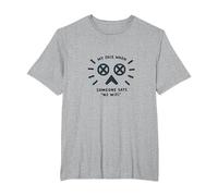 My Face When Someone Says No WiFi Funny Tech Humor T-Shirt, Men's Big and Tall, Heather Grey, 4X Tall