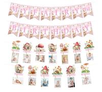 My Fairy 1st Birthday Decorations - Enchanted Forest Garden Themed Banner & Party Supplies