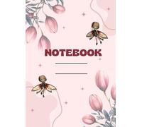 My Fairy Notebook: Cute Aesthetic Journal for Girls Lined Notebooks 8.5” x 11”, College Notebook for Writing Work School, Pink Floral