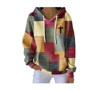 My Faith World Clothing Women, Shirts for Women Christian Saved by Jesus Tshirt Hoodies,Long Sleeve Lightweight Sweatshirt (Red,M)