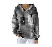 My Faith World Clothing Women, Shirts for Women Christian Saved by Jesus Tshirt Hoodies,Long Sleeve Lightweight Sweatshirt (Gray,S)