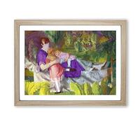 My Family By George Bellows Classic Painting Framed Print | A3 Oak Framed Wall Art | Ready to Hang | Classic Historical Picture | Living Room Bedroom Lounge Office