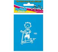 My Family Car Stickers ~ Sticker YOUNG BOY ~ ON SCOOTER (YB5)