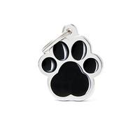 My Family - Dog and Cat Tag - Classic Collection -Big Paw - Black Color