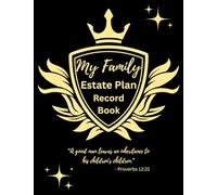 My Family Estate Plan Record Book - Blk
