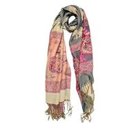 My Family House Mutlicoloured Elephant Scarf Shawl Wrap Festival Handmade in Thailand Oversized Soft Cashmere Colourful Multicoloured Ombre