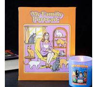 My Family Portrait Canvas Plaque By Steven Rhodes - 19X25Cm Retro Wall Art