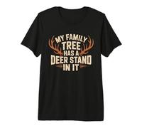 My Family Tree Has A Deer Stand in It Deer Hunting Buck Premium T-Shirt