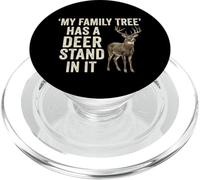 My Family Tree Has A Deer Stand In It Funny Hunting Colored PopSockets PopGrip for MagSafe