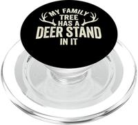 My Family Tree Has A Deer Stand In It Funny Hunting Colored PopSockets PopGrip for MagSafe