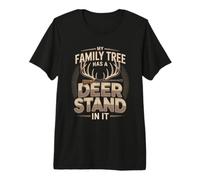 My Family Tree Has A Deer Stand in It Hunting Premium T-Shirt
