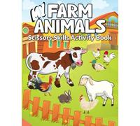 My Farm Animals Scissor Skills Activity Book