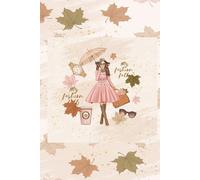 My Fashion Fall: 120 Dot Grid Journal Notebook Pages: 6x9 Inches; Soft Cover: Fall Themed; Girl, Fall Leaves.