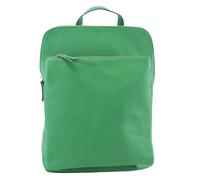 My Fashion Store Womens Leather Backpack Shoulder Bag Grab Handle Travel Gym School Zip Backpacks Bags Ladies Genuine Leather Rucksacks Handbag VP510 Green