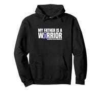 My Father is a Warrior Ulcerative Colitis Awareness Pullover Hoodie