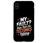 My Fault Nope Tectonics Talking Volcano Geology Pun Case for iPhone XS Max