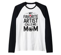 My Favorite Artist Call Me Mom Gifts For Artist Mother's Day Raglan Baseball Tee