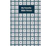 My Favorite Bible Verses: The cover has Blue and White Tiles, while the inside has a Signature Page, and 116 lined and numbered pages.