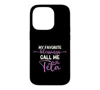 My Favorite Blessings Call Me Teta Grandma Mother's Day Case for iPhone 14 Pro