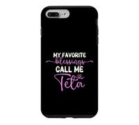My Favorite Blessings Call Me Teta Grandma Mother's Day Case for iPhone 7 Plus/8 Plus
