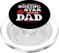 My Favorite Boxing Star Calls Me Dad Son Daughter Support PopSockets PopGrip for MagSafe