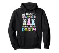 My Favorite Bunnies Call Me Dad Daddy Bunny Easter Day Pullover Hoodie