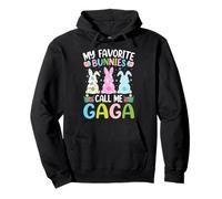 My Favorite Bunnies Call Me Gaga Bunny Easter Day Pullover Hoodie