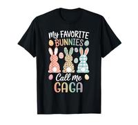 My Favorite Bunnies Call Me Gaga Easter Bunny Easter Day T-Shirt