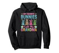 My Favorite Bunnies Call Me Grandma Easter Family Women Pullover Hoodie