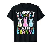 My Favorite Bunnies Call Me Granny Bunny Easter Day T-Shirt