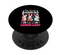 My Favorite Bunnies Call Me Lunch Lady Easter Hunting Eggs PopSockets Adhesive PopGrip