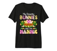 My Favorite Bunnies Call Me Nannie - Easter Bunny Boys Girls Premium T-Shirt