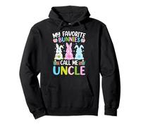 My Favorite Bunnies Call Me Uncle Bunny Easter Day Pullover Hoodie